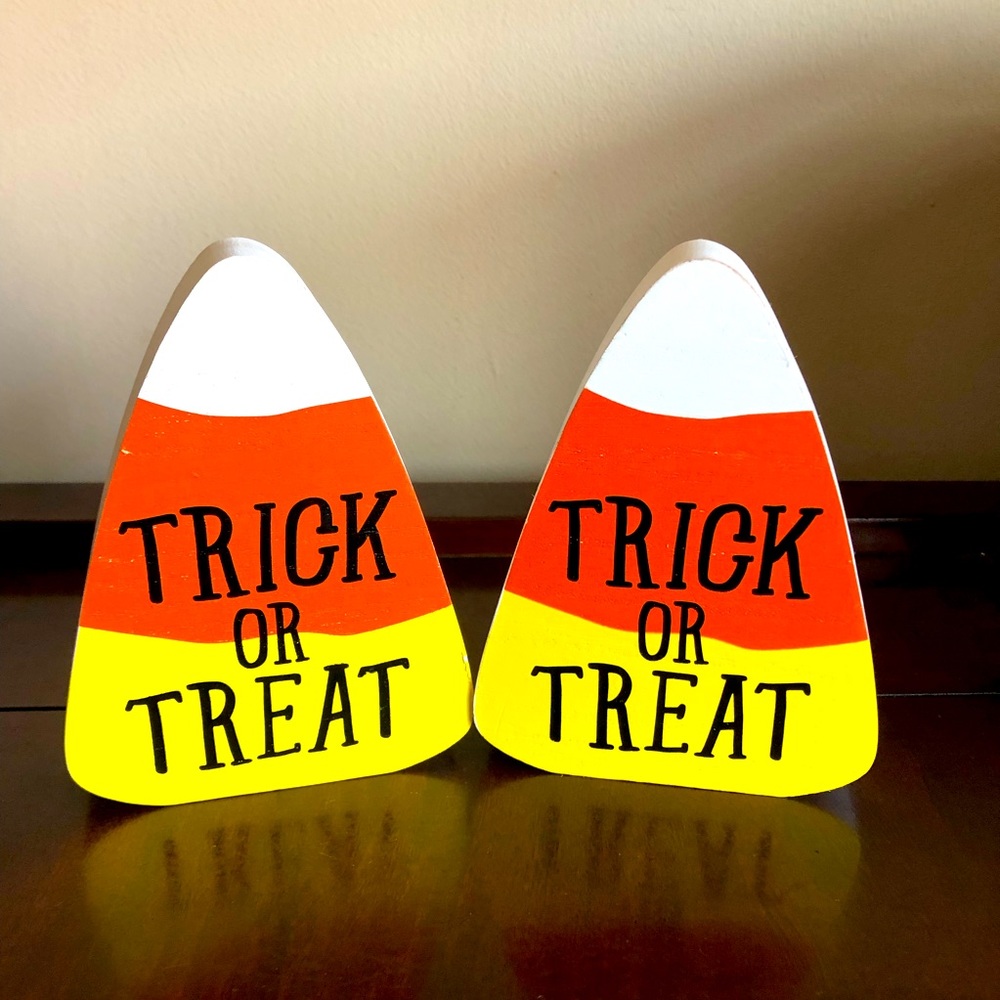 Halloween Wooden Candy Corn Decor